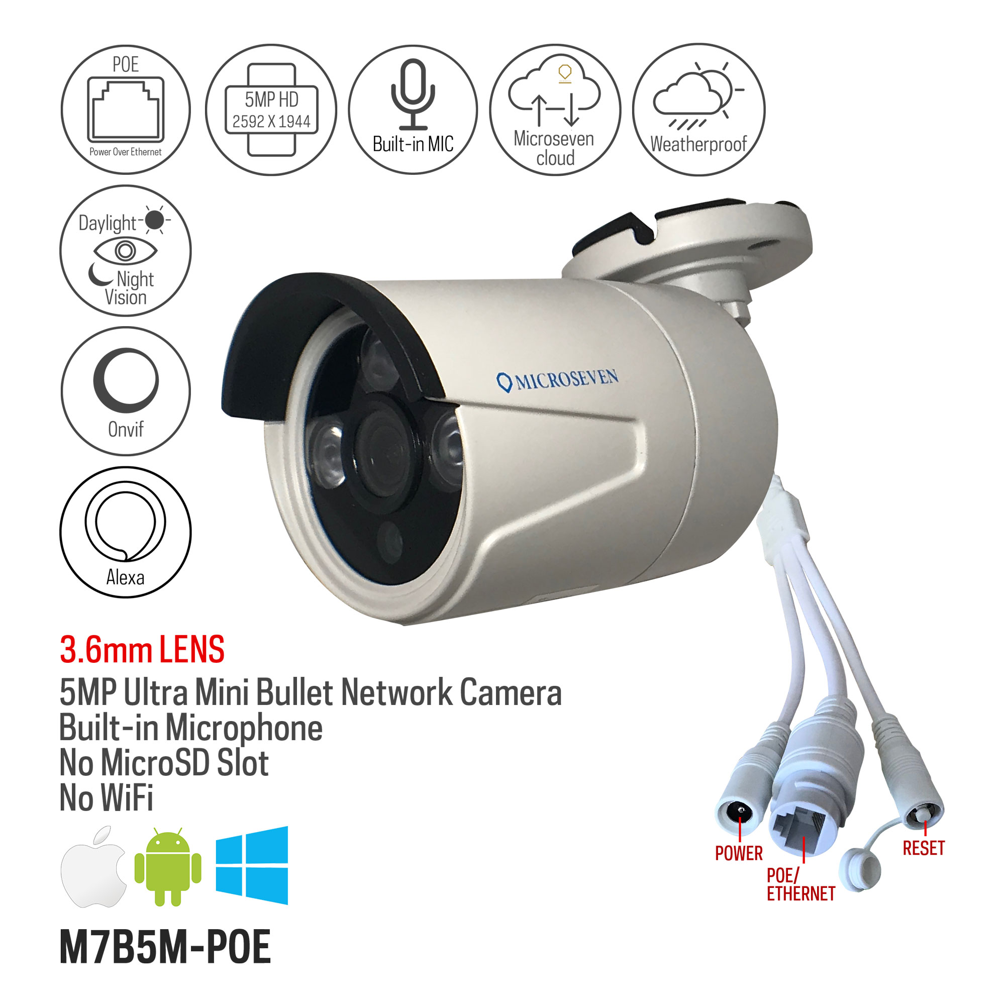 only 1 microseven camera works with alexa only 1 microseven camera works with alexa