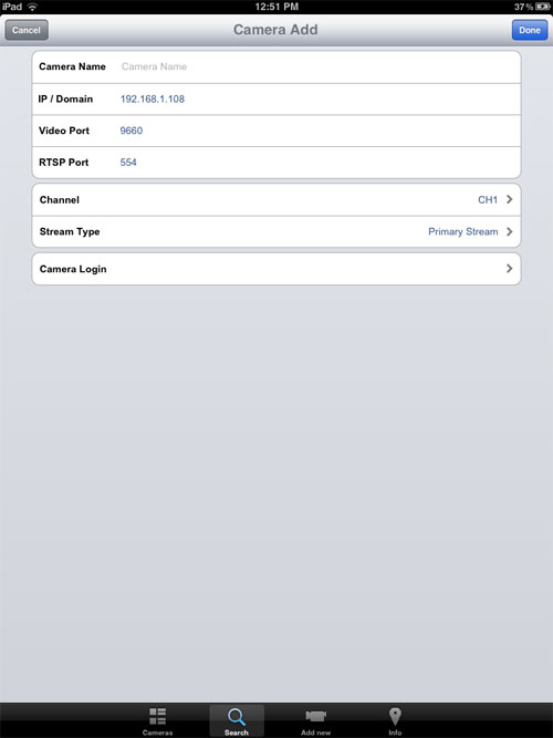 M7 Cameras on your local network