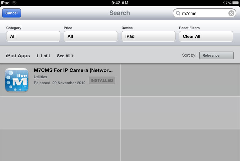 Install M7CMS on your iPad