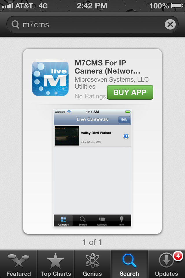Buy M7CMS Application for iPhone