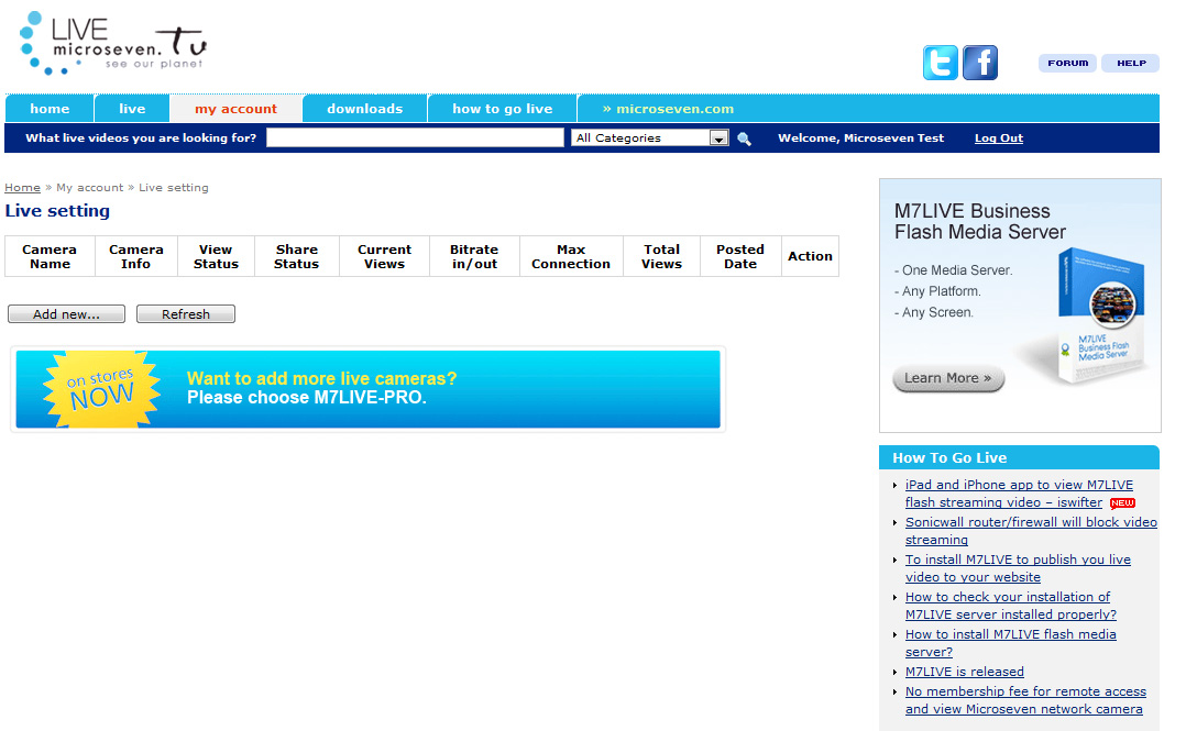 Login to microseven.tv