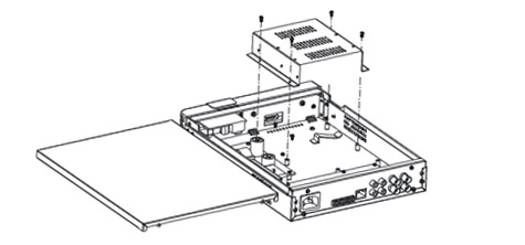 MSH-DVS4CHD Hard disk setup
