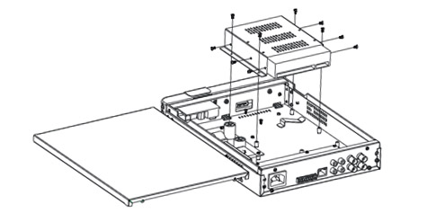 MSH-DVS4CHD Hard disk setup