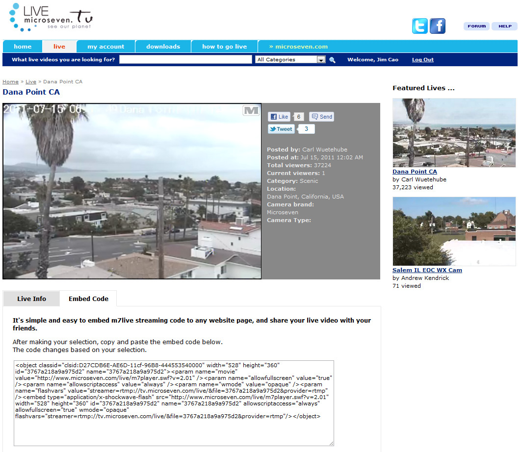 View Camera M7Live