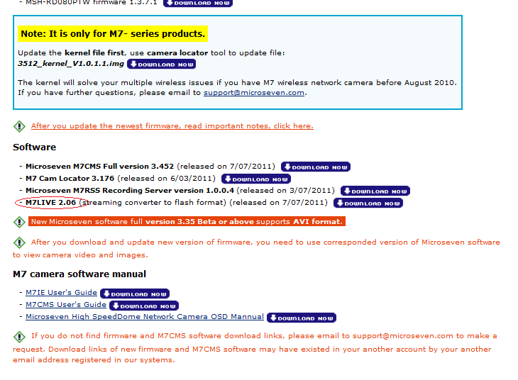 Download M7LIVE software