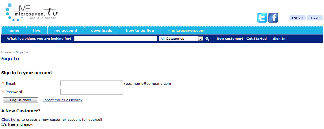 Login to microseven.tv