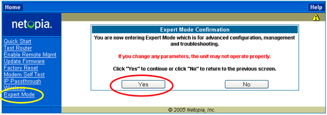 Expert mode