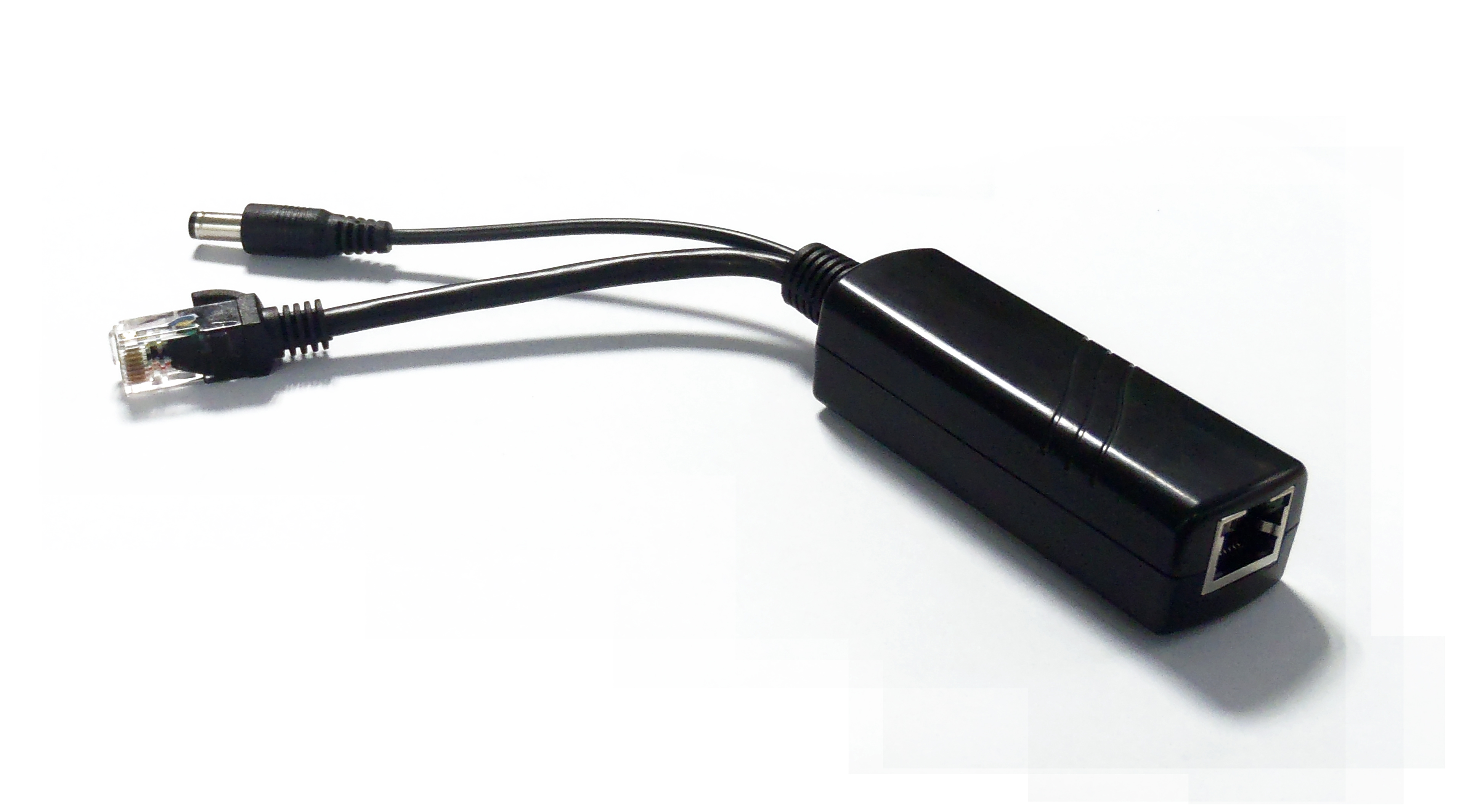 POE Splitter, Power Input 48V, Power Output DC12V 1A-2A, IEEE 802.3af/at 10/100/1000Mbps