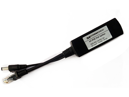 POE Splitter, Power Input 48V, Power Output DC12V 1A-2A, IEEE 802.3af/at 10/100/1000Mbps