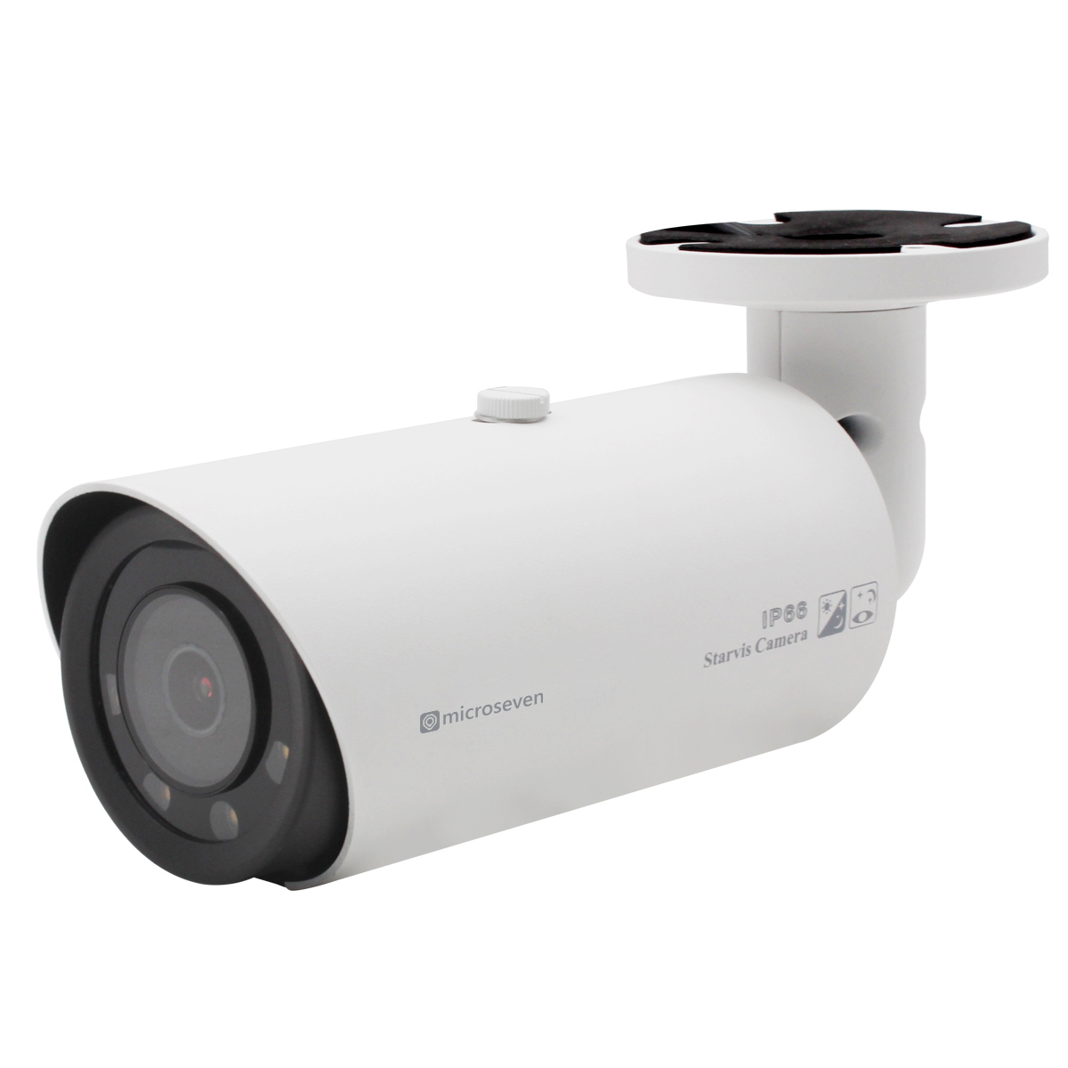 Microseven Ultra HD 6MP (3072x2048) Full Color Night Vision PoE Indoor / Outdoor IP Camera, Optical 4X Zoom 2.8-12mm Security Surveillance Camera with Human/Vehicle Detection, Build-in Microphone Wide Angle, WDR, DNR, 256GB SD Slot, Waterproof, ONVIF, RTSP, Web GUI & Apps, VMS (Video Management System) Cloud Storage and Broadcasting on YouTube & Microseven