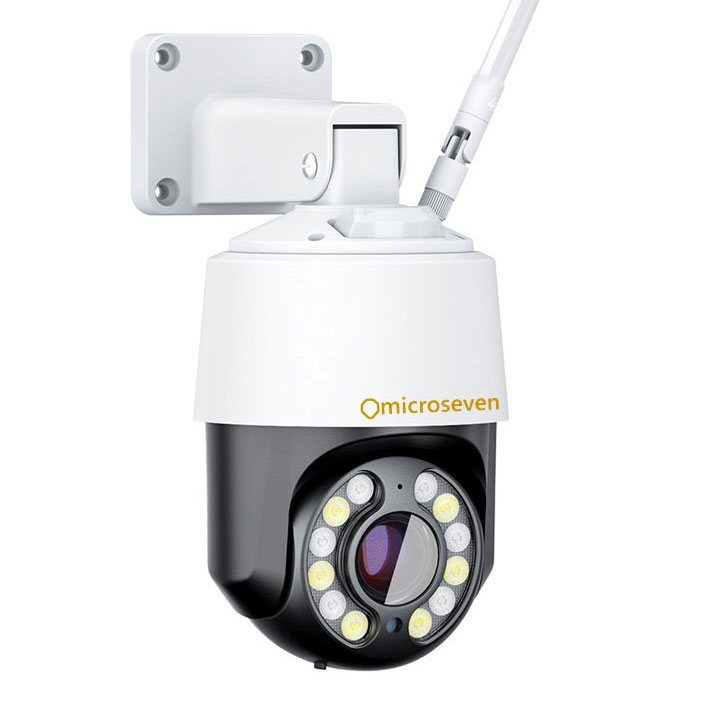M7D4K-PTZV14X-WPSAA | 4K (8MP) IP PoE + Wi-Fi PTZ Security Dome Camera, Dual-Band Wi-Fi (2.4/5GHz), 14× Optical Zoom, Active Deterrence, Outdoor-Rated, Open Platform