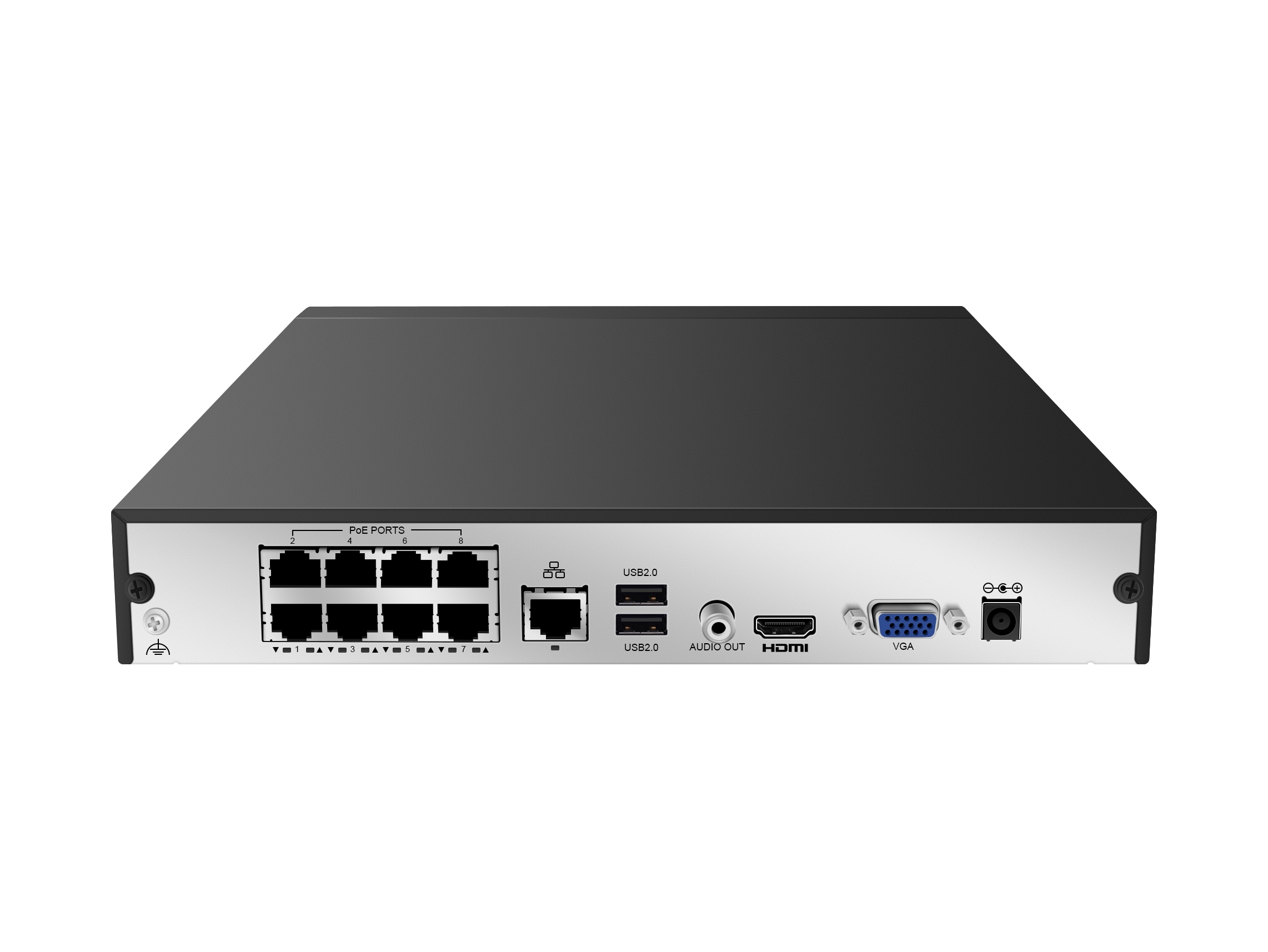 Microseven 4k 8 Channel 8 Port PoE H.265 Network Video Recorder NVR for Security Camera (8CH 1080P/3MP/4MP/5MP/6MP/4K) Supports up to 8 x 8-Megapixel IP Cameras, Max. 10TB HDD 1x SATA(Not Included) 1 VGA, 1 HDMI, 8 PoE Ports, Support All Microseven Cameras