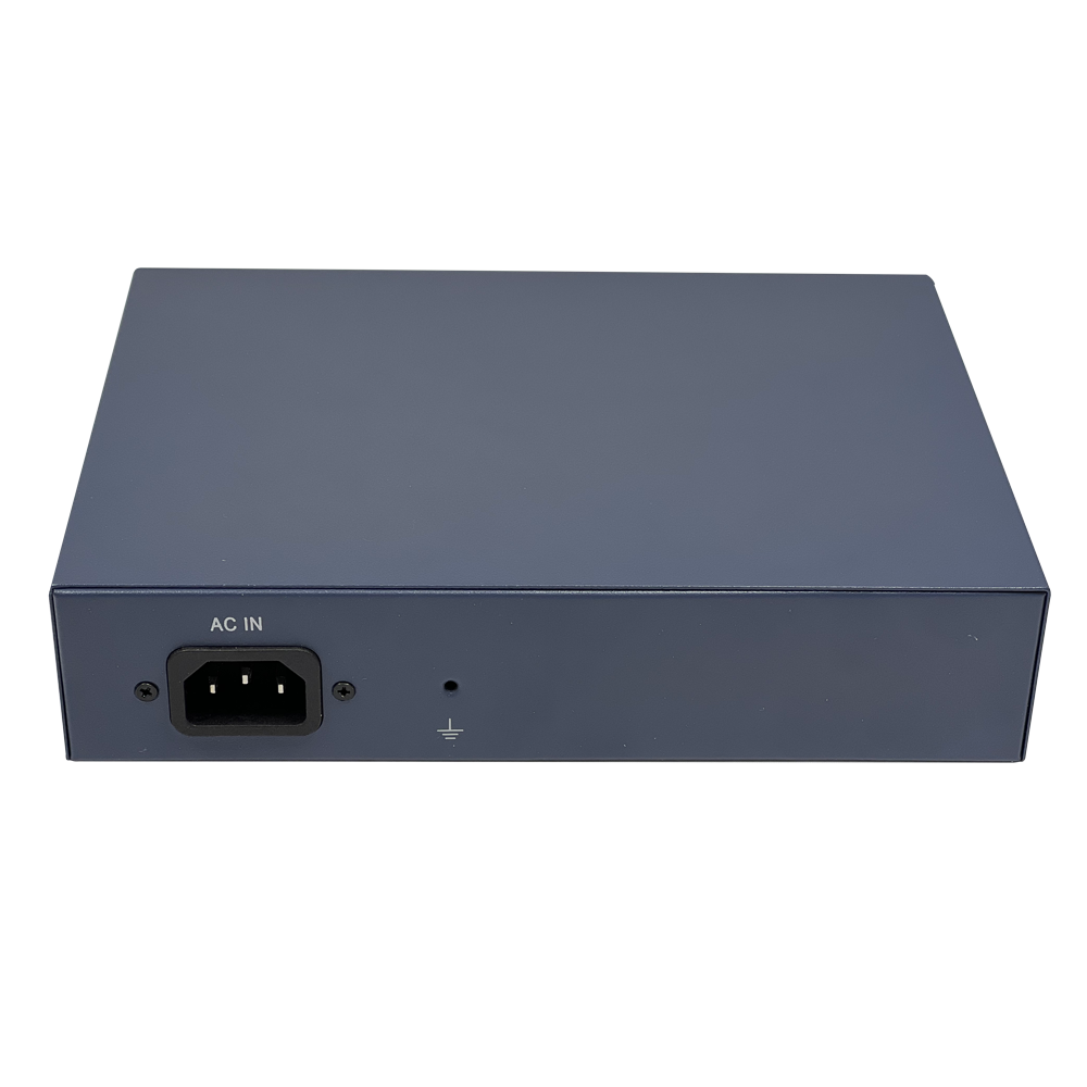 Microseven AI PoE Switch (8 POE Ports +2 Uplink), 802.3af/at PoE+ 100Mbps, 120W Built-in Power, Extend to 250 Meter, Unmanaged Metal Plug and Play