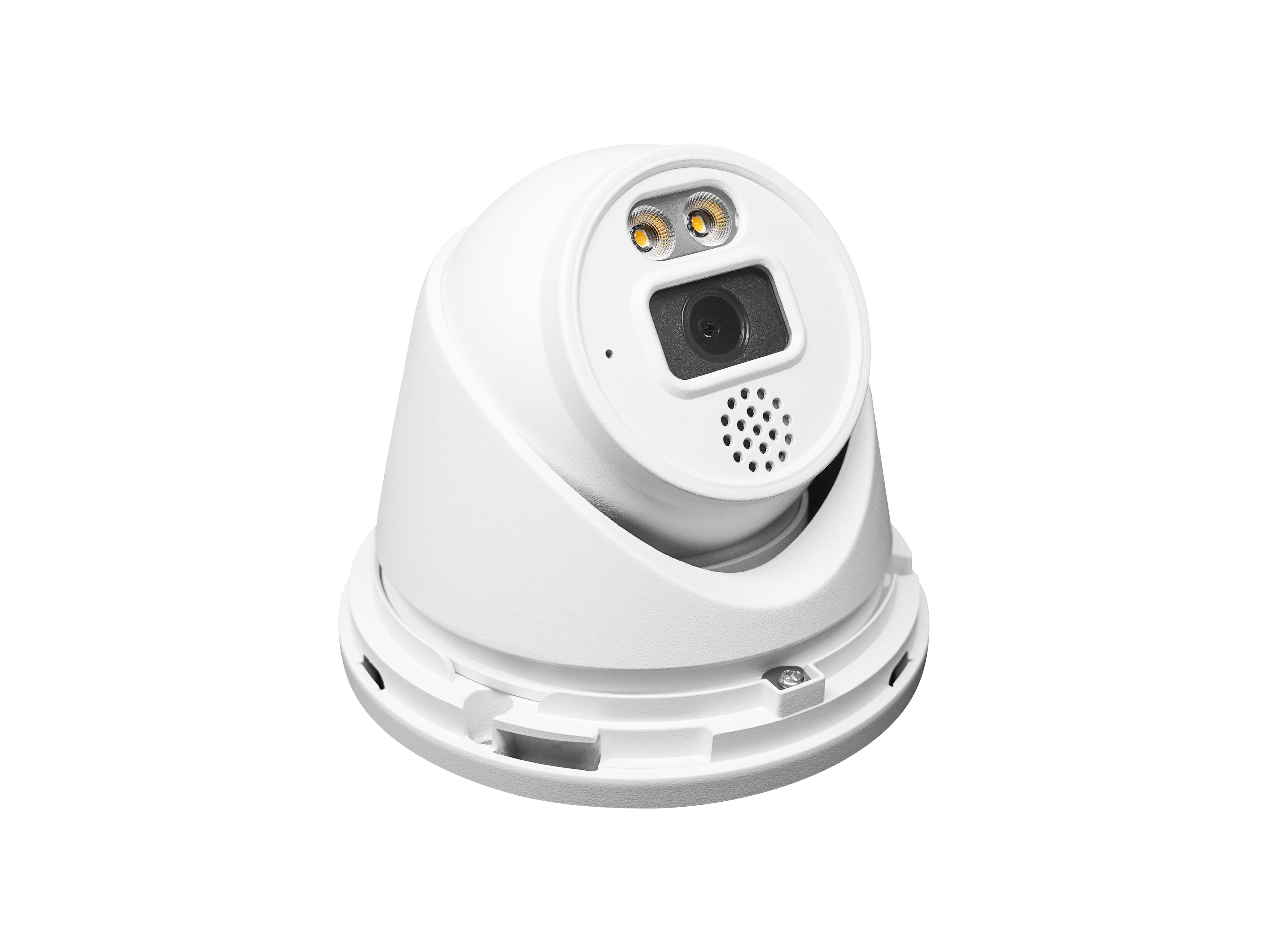 Microseven Open Source 4K/8MP Full Color Night Vision PoE Indoor / Outdoor IP Camera, UltraHD 8MP PoE IP Turret Security Camera with Human/Vehicle Detection, Two-Way Audio Wide Angle, WDR, DNR, 256GB SD Slot, Waterproof, ONVIF CCTV Surveillance Camera, Web GUI & Apps, VMS (Video Management System) Cloud Storage+ Broadcasting on YouTube, Facebook & Microseven.tv