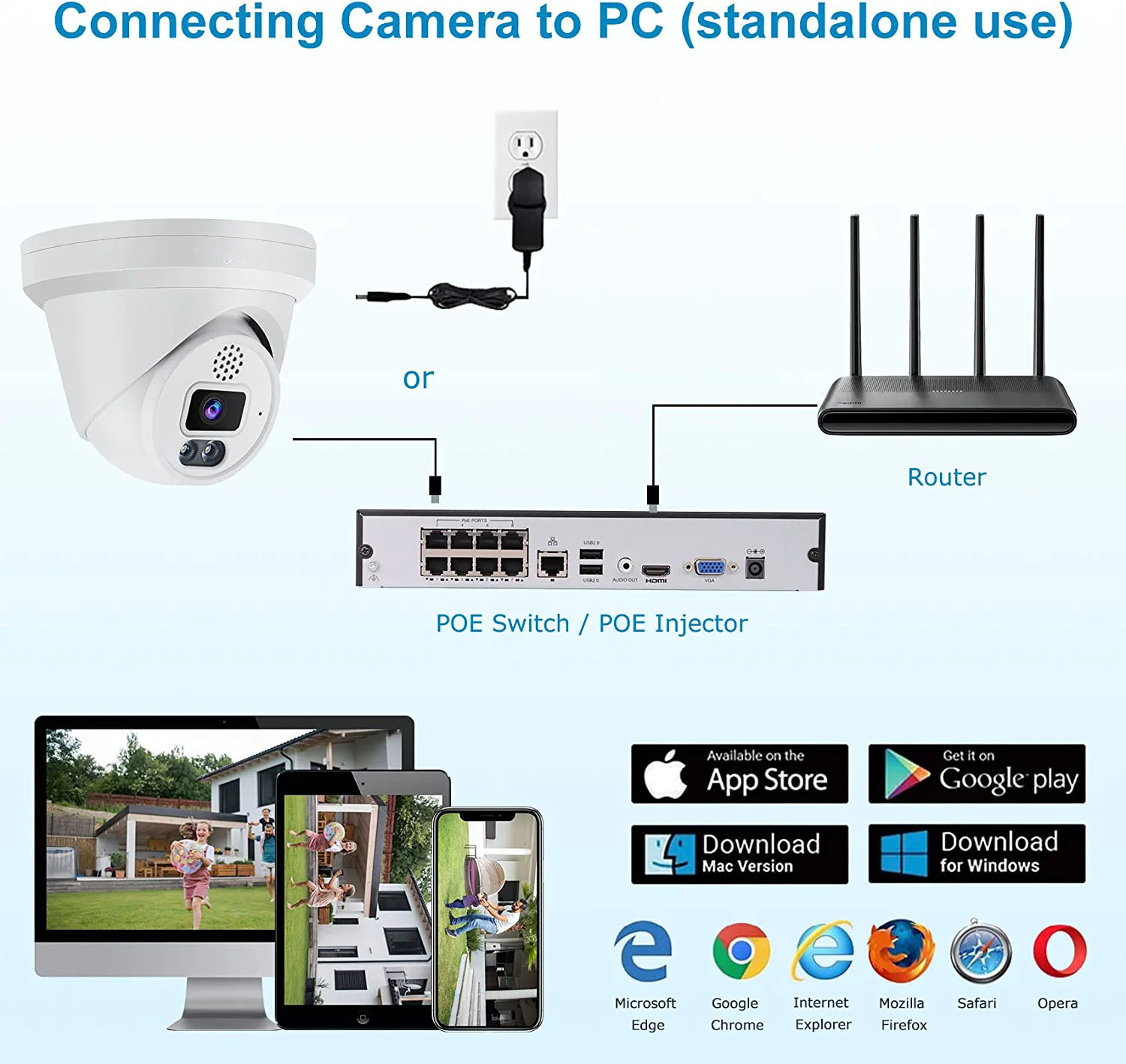 Microseven Open Source 6MP (3072x2048) Full Color Night Vision PoE Indoor / Outdoor IP Camera, UltraHD 6MP PoE IP Turret Security Camera with Human/Vehicle Detection, Two-Way Audio Wide Angle, WDR, DNR, 256GB SD Slot, Waterproof, ONVIF CCTV Surveillance Camera, Web GUI & Apps, VMS (Video Management System) Cloud Storage+ Broadcasting on YouTube, Facebook & Microseven.tv