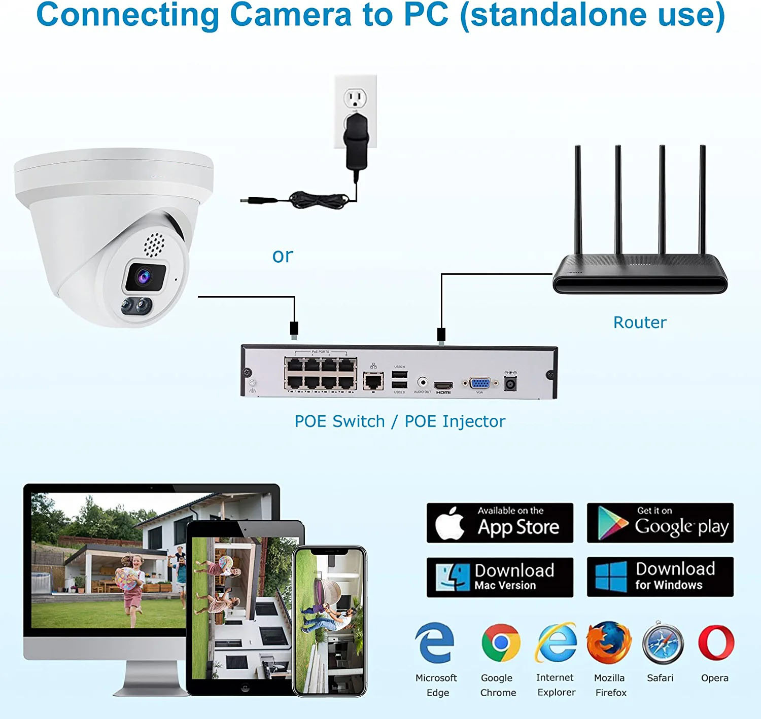 Microseven 6MP (3072x2048) Full Color Night Vision PoE Indoor / Outdoor IP Camera, UltraHD 6MP PoE IP Turret Security Camera with Human/Vehicle Detection, Two-Way Audio Wide Angle, WDR, DNR, 256GB SD Slot, Waterproof, ONVIF CCTV Surveillance Camera, Web GUI & Apps, VMS (Video Management System) Cloud Storage+ Broadcasting on YouTube, Facebook & Microseven.tv