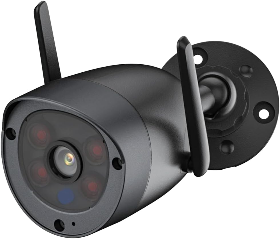 Microseven Professional Open Source Security Camera, Remote Managed, Bullet Type, IP Network, Full HD 1080P (1920x1080p), Dual Band Wi-Fi (2.4/5GHz), Compatible Starlink Wi-Fi, Wide Angle, Smart Motion Detection, Outdoor & Indoor (IP 66), Night Vision, 128GB SD Slot, Two-Way Audio, ONVIF, Web GUI & Apps, CMS (Camera Management System), M7RSS (Video Recorder Server), Cloud Storage, Broadcasting on YouTube and Microseven