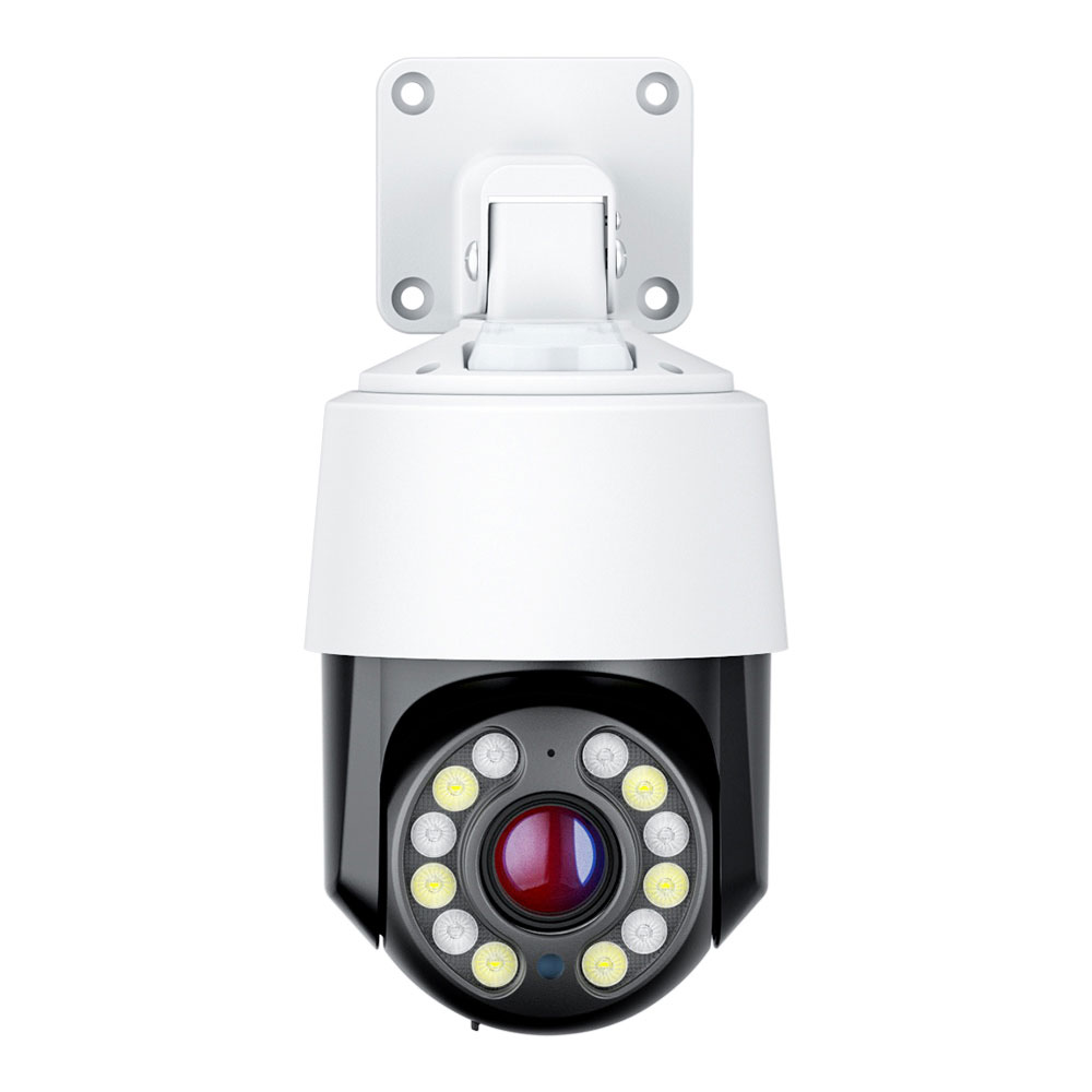 Microseven Professional Open Source Security Camera, Remote Managed, UltraHD 5MP (2560x1920p), 3.5-in Compact Design, 14x Optical Zoom PTZ, Wired PoE, Wi-Fi Dual Band, Metal Cover, IP66 Weatherproof, Smart Motion Detection & Auto Tracking, Outdoor and Indoor, Spotlights Smart Color Night Vision, Supports 256GB microSD, Two-way audio with Build-in Microphone and External Speaker, Auto Cruise, ONVIF, Web GUI and Apps, CMS, M7RSS, Cloud Storage, Broadcasting on YouTube & Microseven