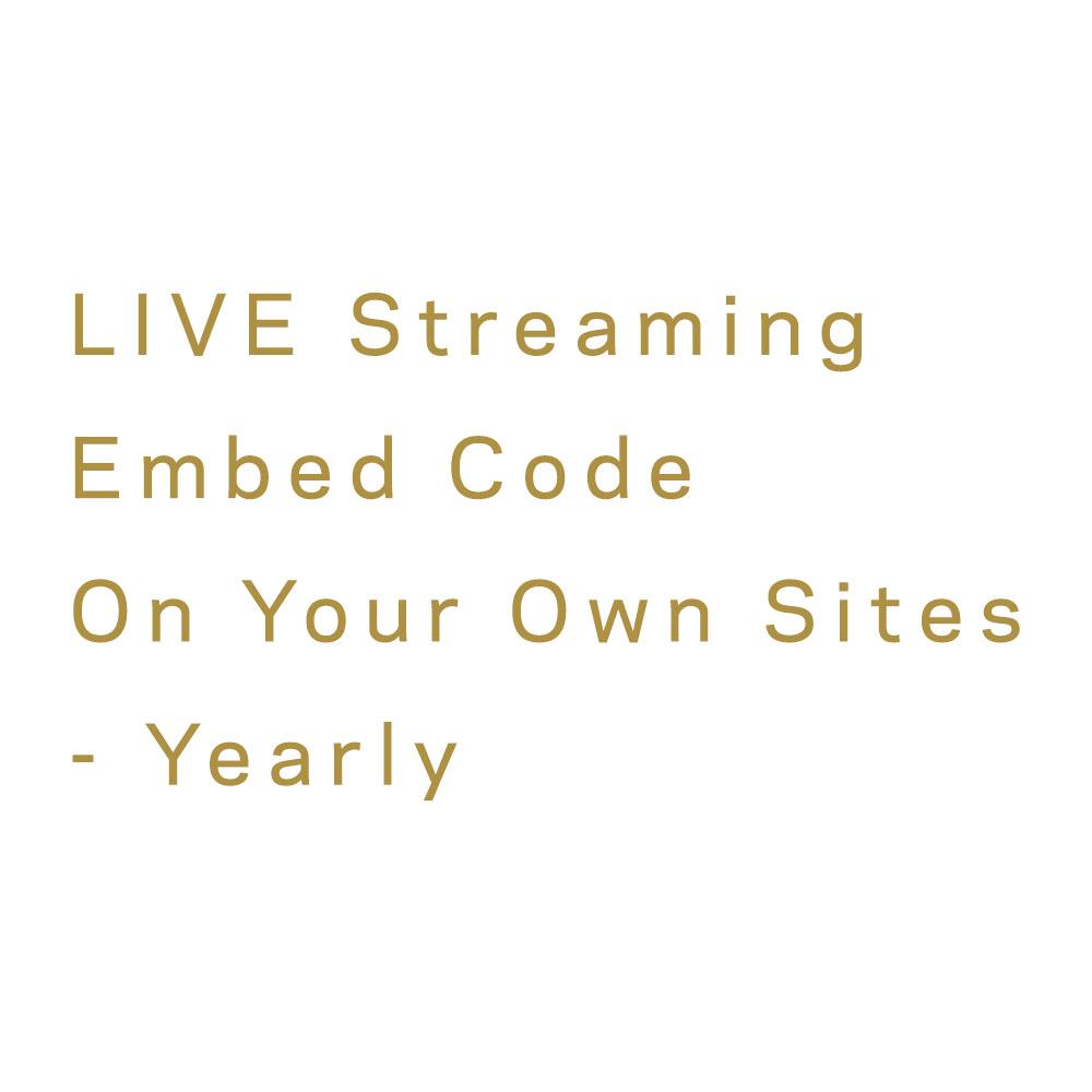 Embed Code Live Streaming On Your Own Sites And Custom Features And Youtuber - Subscription Yearly