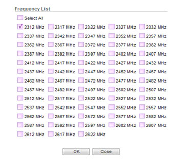 M7-GN2 Frequency Select on Wireless Setup